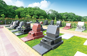 川崎の霊園のテラス墓所